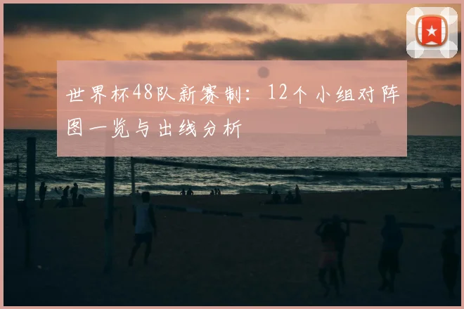 世界杯48队新赛制：12个小组对阵图一览与出线分析